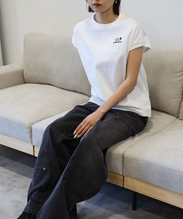 《6月下旬お届け予定》 TES ORGANIC COTTON FRENCH SLEEVE / Tシャツ