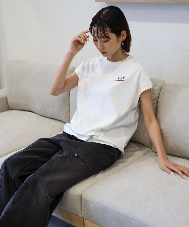 《6月下旬お届け予定》 TES ORGANIC COTTON FRENCH SLEEVE / Tシャツ