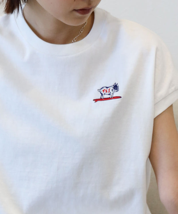 《6月下旬お届け予定》 TES ORGANIC COTTON FRENCH SLEEVE / Tシャツ