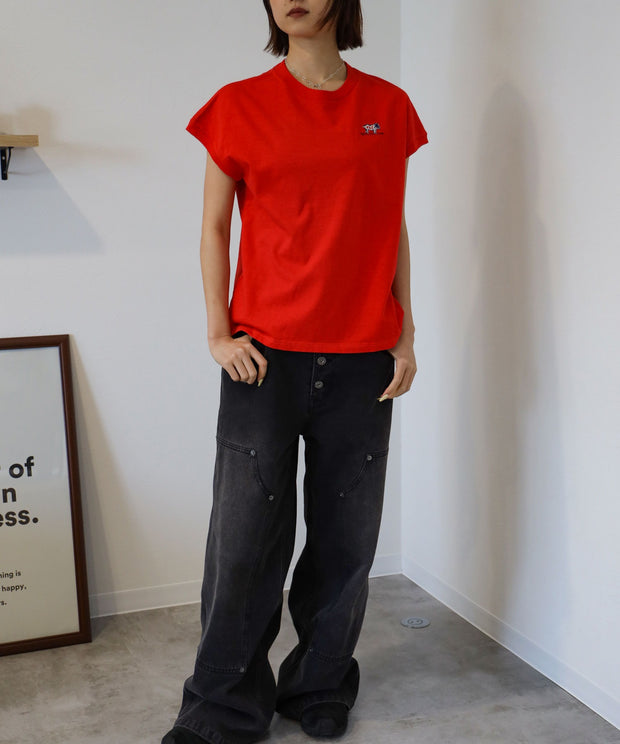 《6月下旬お届け予定》 TES ORGANIC COTTON FRENCH SLEEVE / Tシャツ