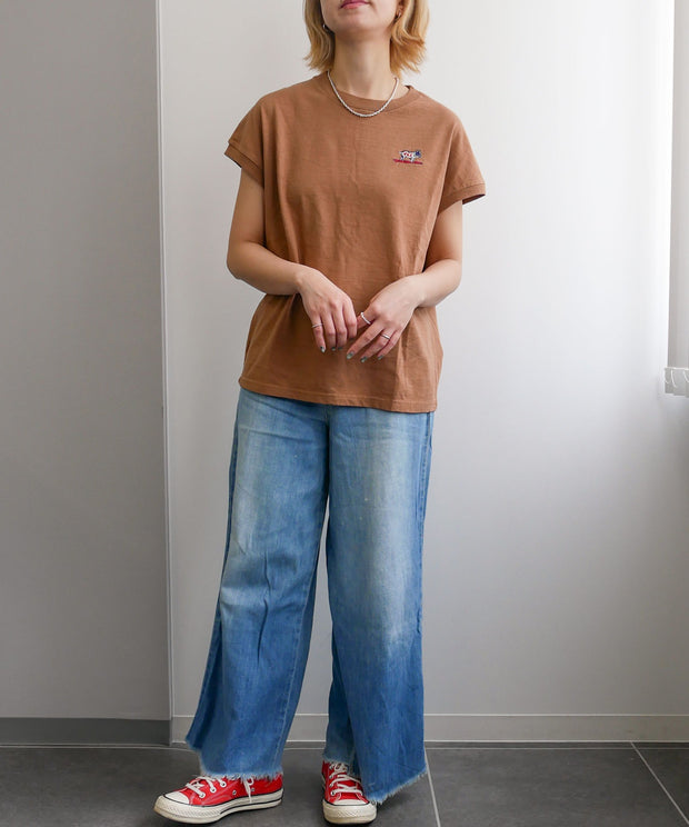 《6月下旬お届け予定》 TES ORGANIC COTTON FRENCH SLEEVE / Tシャツ