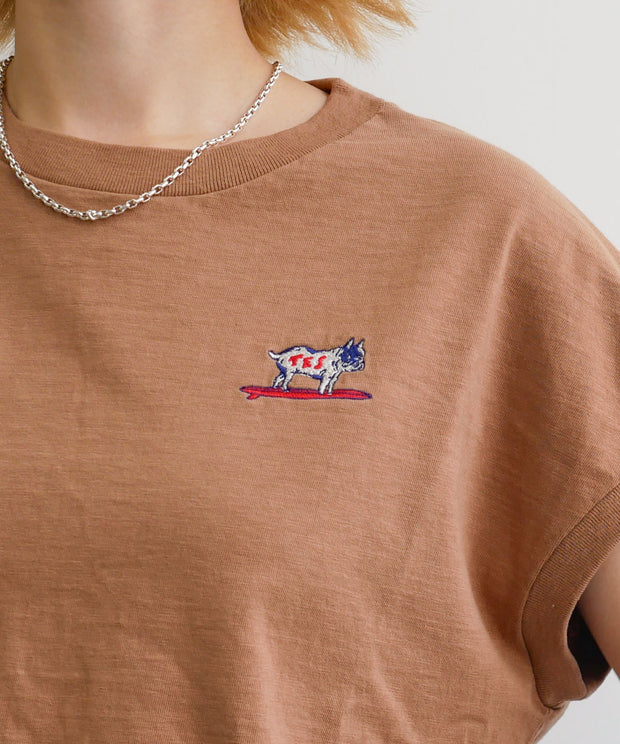 《6月下旬お届け予定》 TES ORGANIC COTTON FRENCH SLEEVE / Tシャツ