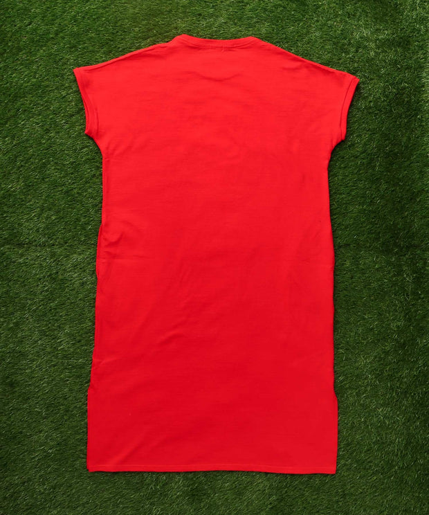 《6月下旬お届け予定》TES ORGANIC COTTON FLOCK COLLAGE BUHI ONE PIECE / ワンピース