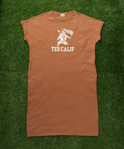 《6月下旬お届け予定》TES ORGANIC COTTON FLOCK COLLAGE BUHI ONE PIECE / ワンピース