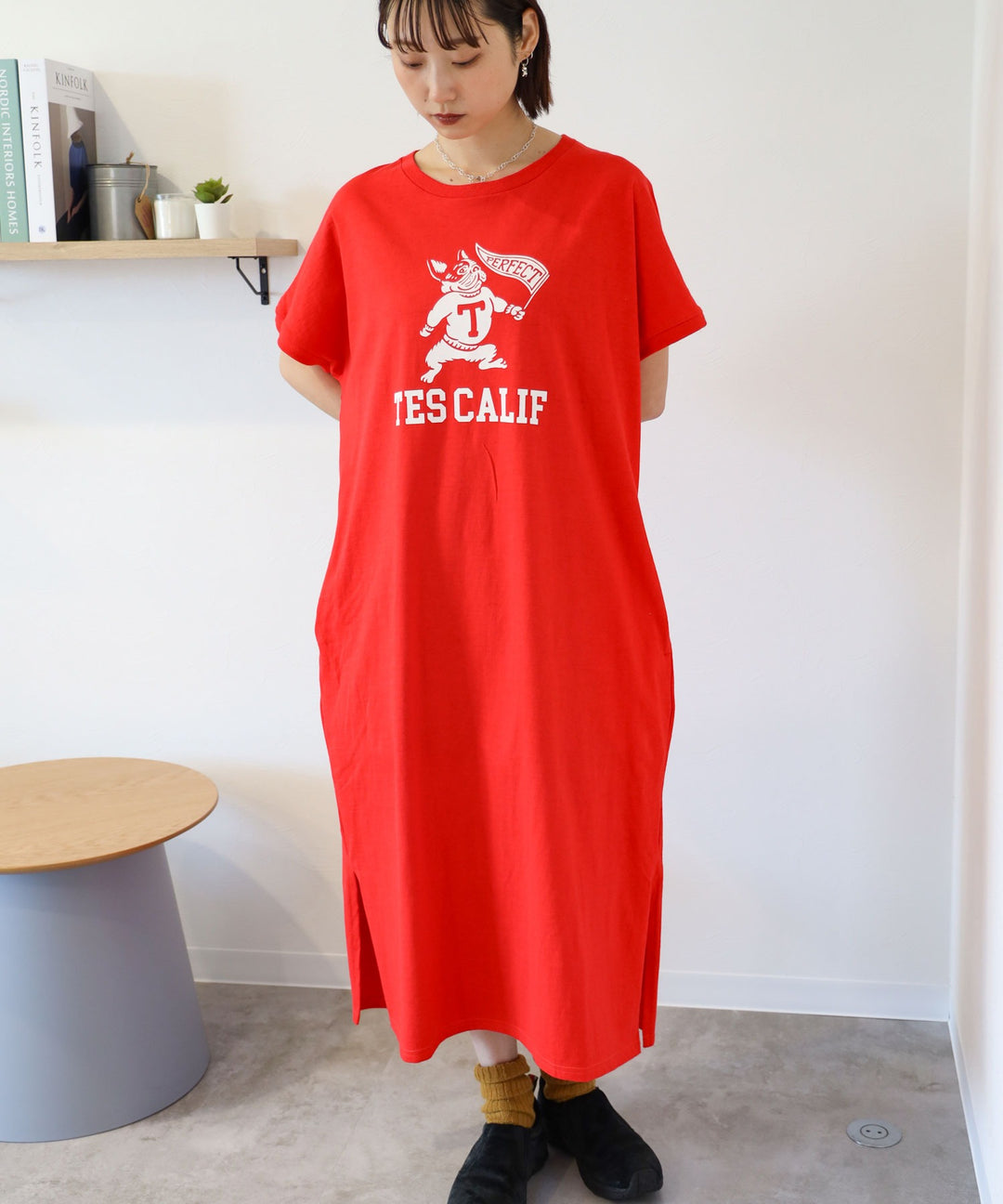 TES ORGANIC COTTON FLOCK COLLAGE BUHI ONE PIECE / ワンピース – TES