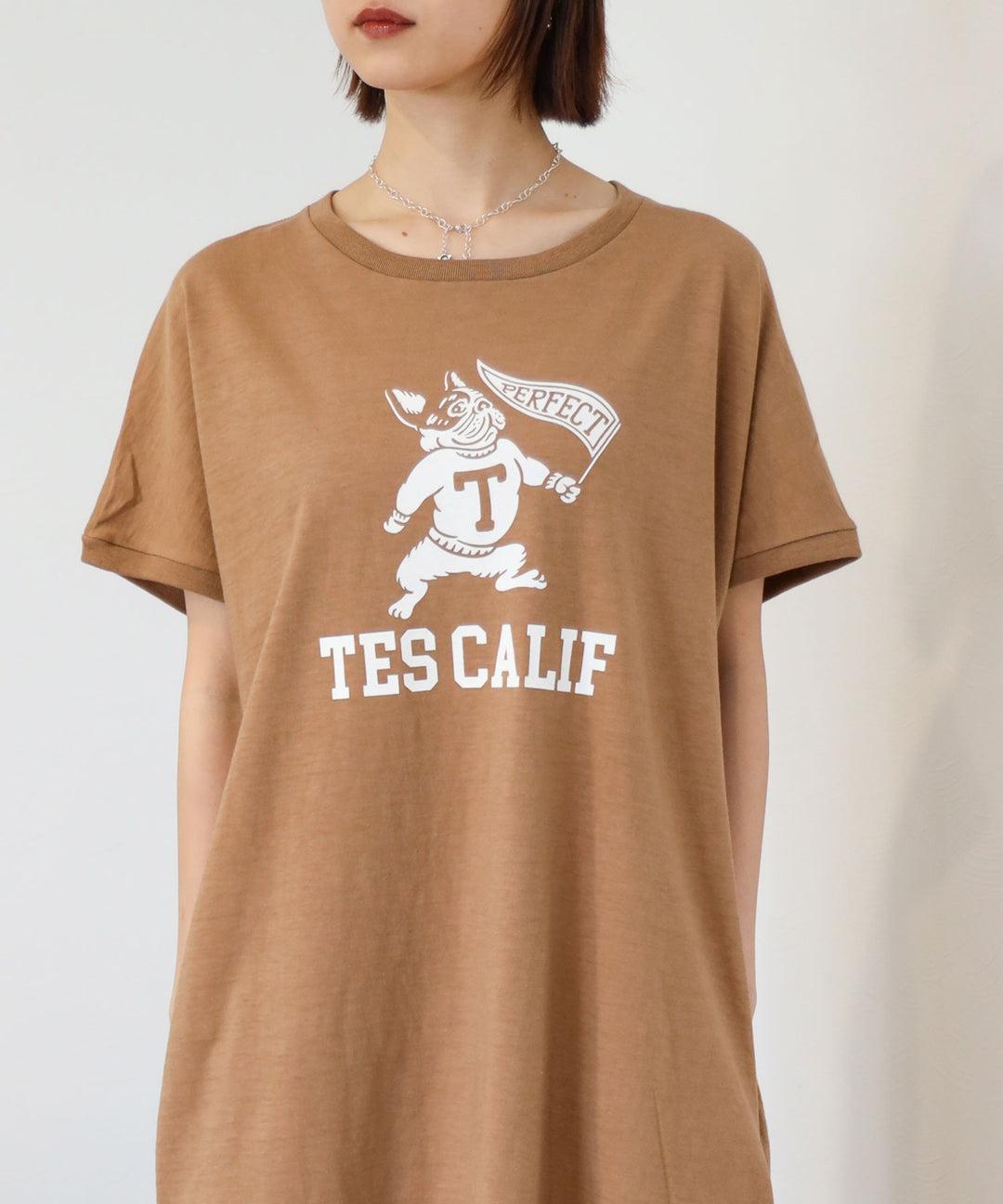 TES ORGANIC COTTON FLOCK COLLAGE BUHI ONE PIECE / ワンピース