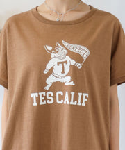 《6月下旬お届け予定》TES ORGANIC COTTON FLOCK COLLAGE BUHI ONE PIECE / ワンピース