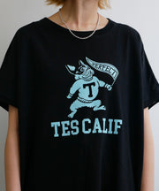 《6月下旬お届け予定》TES ORGANIC COTTON FLOCK COLLAGE BUHI ONE PIECE / ワンピース
