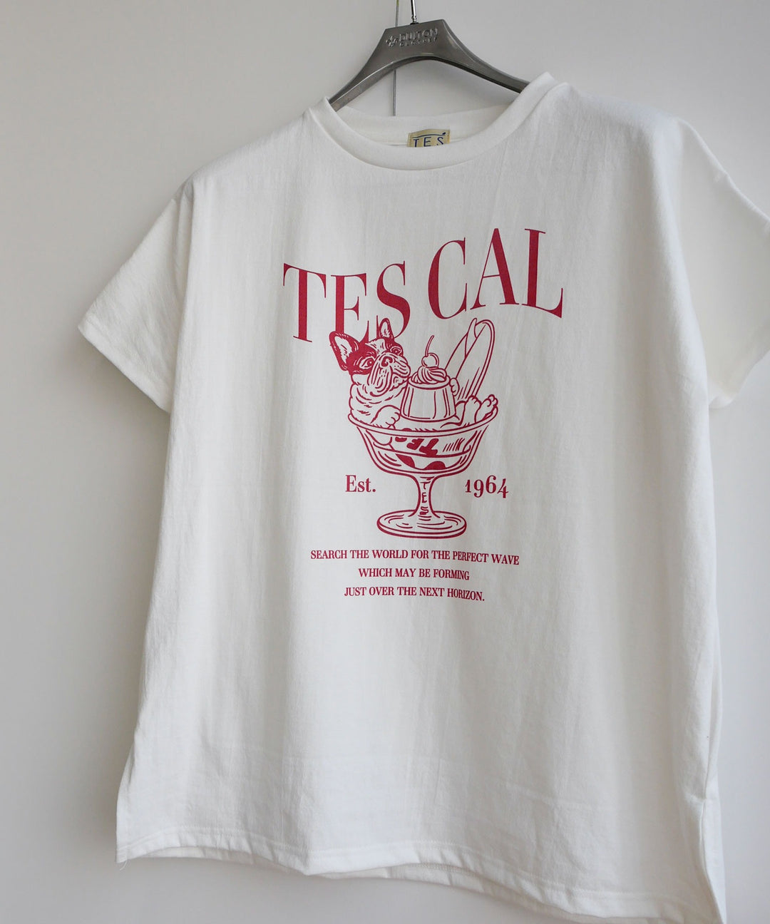 トップス tes TES FLOCK LOGO LOOSE T-SHIRT / レディースTシャツ – TES | THE