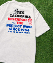 【WEB / FLAG SHOP限定】TES 3COLOR LOGO FLOCK PT T-SHIRT / Tシャツ