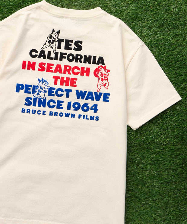 【WEB / FLAG SHOP限定】TES 3COLOR LOGO FLOCK PT T-SHIRT / Tシャツ
