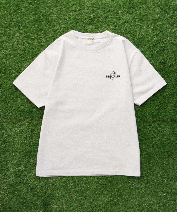 【WEB / FLAG SHOP限定】TES 3COLOR LOGO FLOCK PT T-SHIRT / Tシャツ