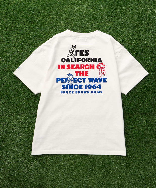 【WEB / FLAG SHOP限定】TES 3COLOR LOGO FLOCK PT T-SHIRT / Tシャツ