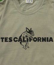 《6月下旬お届け予定》【WEB / FLAG SHOP限定】TES CALIFORNIA PIGMENT DYE T-SHIRT /ピグメント・半袖T