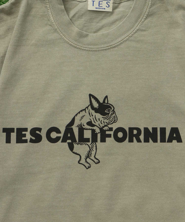 《6月下旬お届け予定》【WEB / FLAG SHOP限定】TES CALIFORNIA PIGMENT DYE T-SHIRT /ピグメント・半袖T