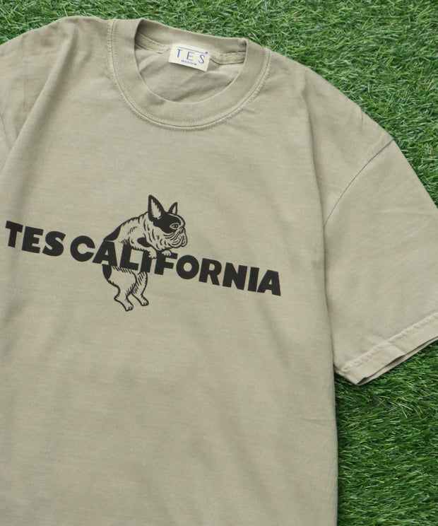 《6月下旬お届け予定》【WEB / FLAG SHOP限定】TES CALIFORNIA PIGMENT DYE T-SHIRT /ピグメント・半袖T
