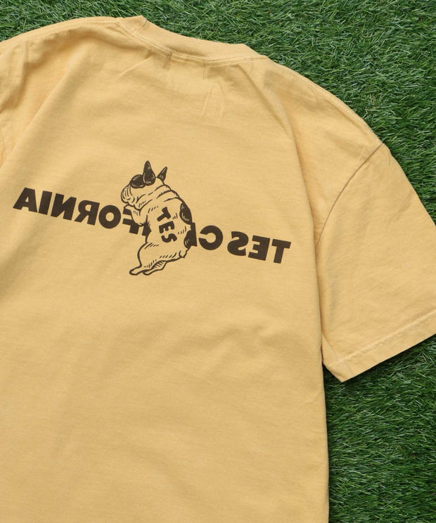 《6月下旬お届け予定》【WEB / FLAG SHOP限定】TES CALIFORNIA PIGMENT DYE T-SHIRT /ピグメント・半袖T