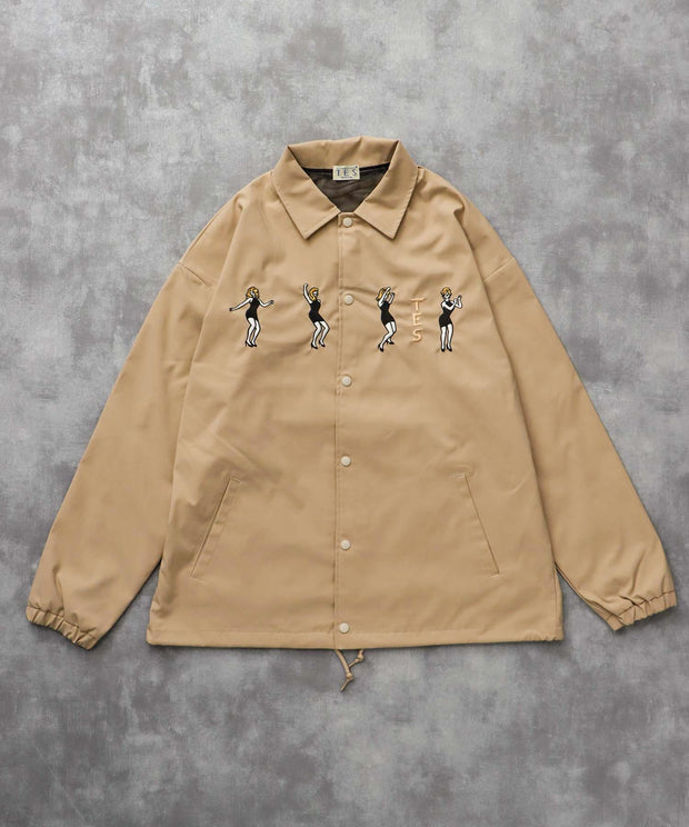 《10月下旬お届け予定》TES GOGO DANCER EMB COACH JACKET / コーチジャケット