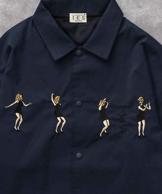 《10月下旬お届け予定》TES GOGO DANCER EMB COACH JACKET / コーチジャケット