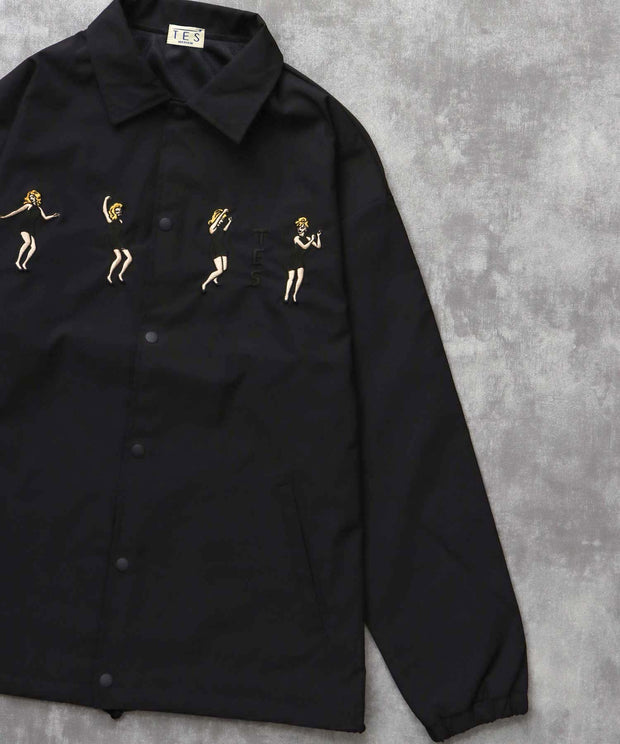 《10月下旬お届け予定》TES GOGO DANCER EMB COACH JACKET / コーチジャケット
