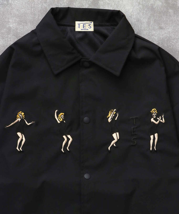 《10月下旬お届け予定》TES GOGO DANCER EMB COACH JACKET / コーチジャケット