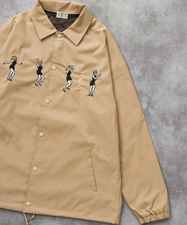 《10月下旬お届け予定》TES GOGO DANCER EMB COACH JACKET / コーチジャケット