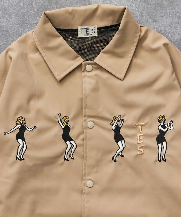 《10月下旬お届け予定》TES GOGO DANCER EMB COACH JACKET / コーチジャケット
