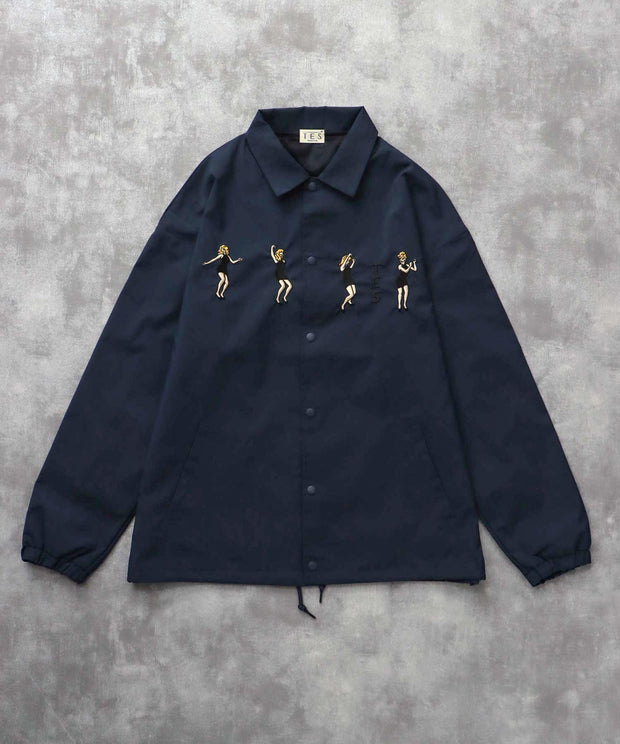 《10月下旬お届け予定》TES GOGO DANCER EMB COACH JACKET / コーチジャケット