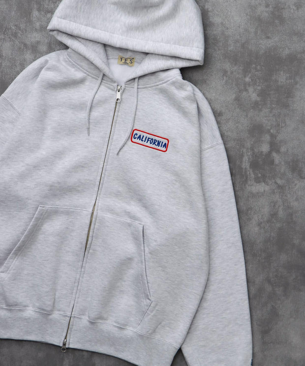 《10月下旬お届け予定》TES GOOD TIMES EMB BIG SWEAT ZIP PARKA / スウェットパーカー
