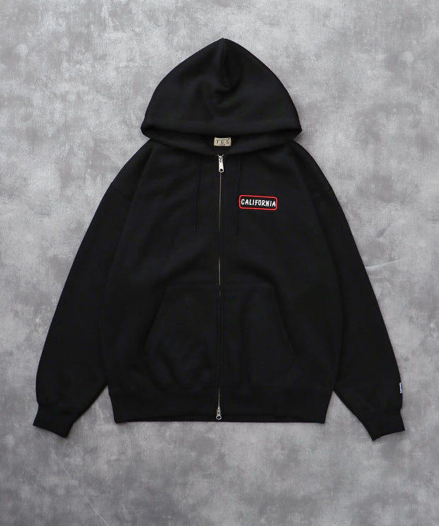 《10月下旬お届け予定》TES GOOD TIMES EMB BIG SWEAT ZIP PARKA / スウェットパーカー