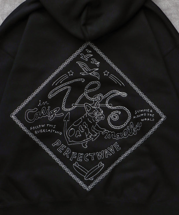 《10月下旬お届け予定》TES BANDANA EMB BIG SWEAT PARKA / スウェットパーカー