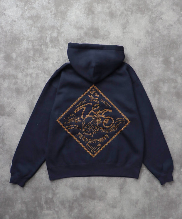《10月下旬お届け予定》TES BANDANA EMB BIG SWEAT PARKA / スウェットパーカー