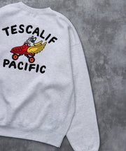 《10月下旬お届け予定》TES 60s ROLLER DERBY EMB BIG SWEAT / クルーネックスウェット