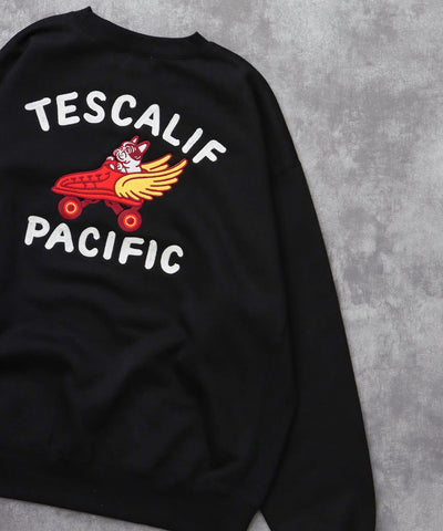 《10月下旬お届け予定》TES 60s ROLLER DERBY EMB BIG SWEAT / クルーネックスウェット