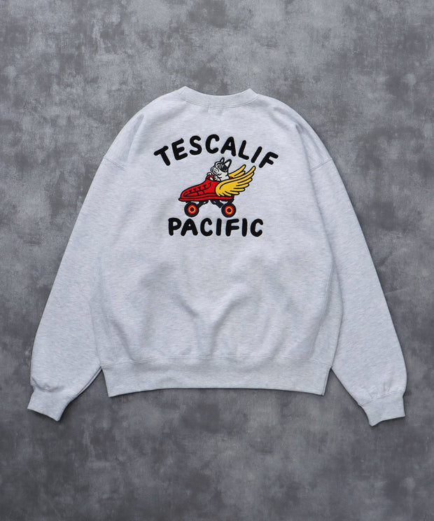 《10月下旬お届け予定》TES 60s ROLLER DERBY EMB BIG SWEAT / クルーネックスウェット