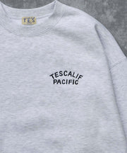 《10月下旬お届け予定》TES 60s ROLLER DERBY EMB BIG SWEAT / クルーネックスウェット