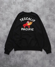 《10月下旬お届け予定》TES 60s ROLLER DERBY EMB BIG SWEAT / クルーネックスウェット