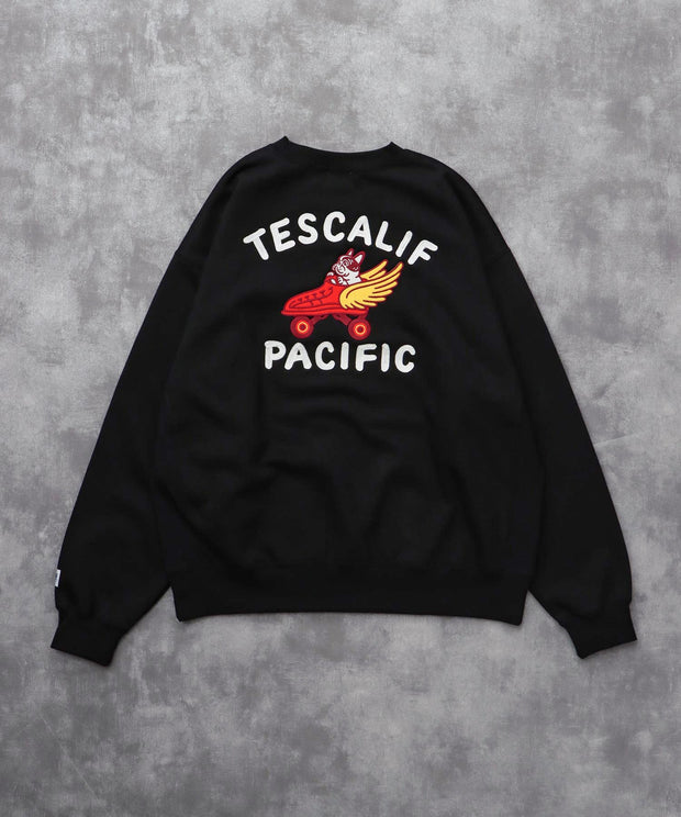 《10月下旬お届け予定》TES 60s ROLLER DERBY EMB BIG SWEAT / クルーネックスウェット