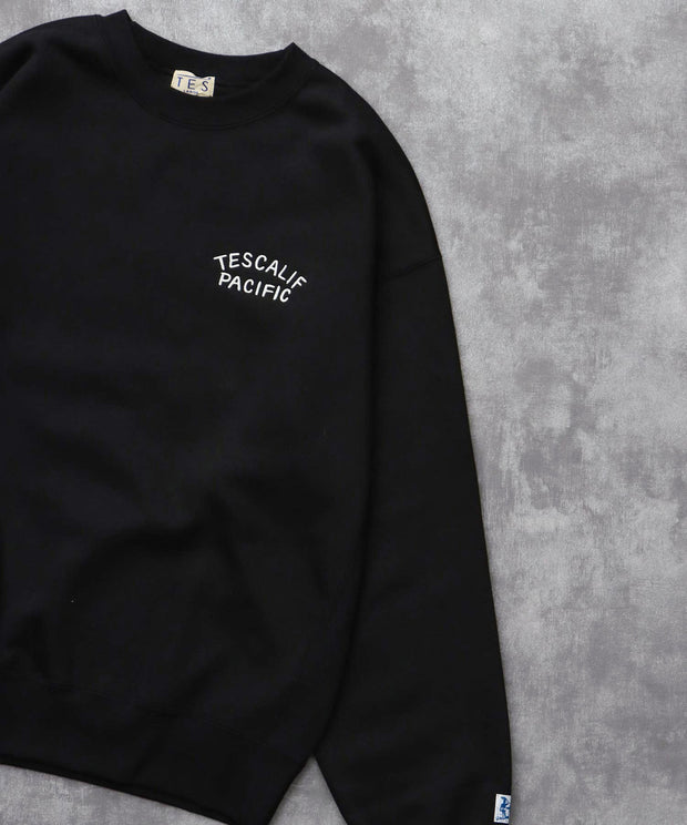 《10月下旬お届け予定》TES 60s ROLLER DERBY EMB BIG SWEAT / クルーネックスウェット