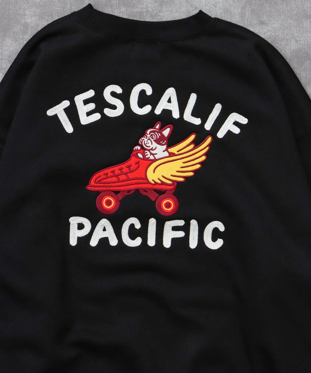 《10月下旬お届け予定》TES 60s ROLLER DERBY EMB BIG SWEAT / クルーネックスウェット