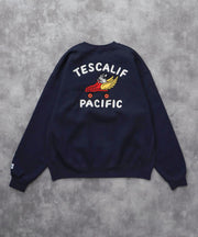 《10月下旬お届け予定》TES 60s ROLLER DERBY EMB BIG SWEAT / クルーネックスウェット
