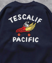 《10月下旬お届け予定》TES 60s ROLLER DERBY EMB BIG SWEAT / クルーネックスウェット