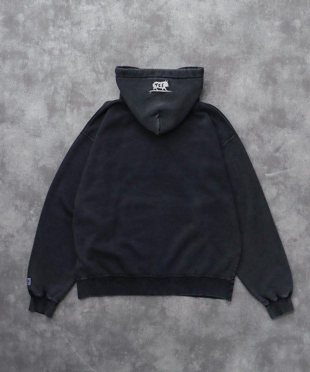 《10月下旬お届け予定》TES LOCAL CREW PIGMENT BIG SWEAT PARKA / スウェットパーカー