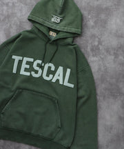 《10月下旬お届け予定》TES LOCAL CREW PIGMENT BIG SWEAT PARKA / スウェットパーカー