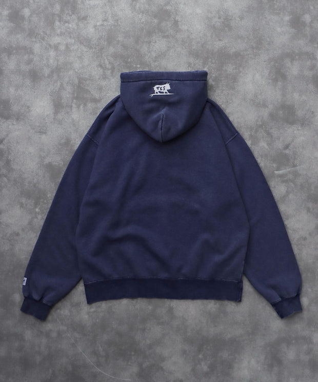《10月下旬お届け予定》TES LOCAL CREW PIGMENT BIG SWEAT PARKA / スウェットパーカー