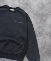 《10月下旬お届け予定》TES BANDANA EMB PIGMENT BIG SWEAT / クルーネックスウェット