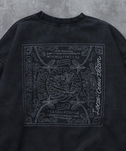 《10月下旬お届け予定》TES BANDANA EMB PIGMENT BIG SWEAT / クルーネックスウェット