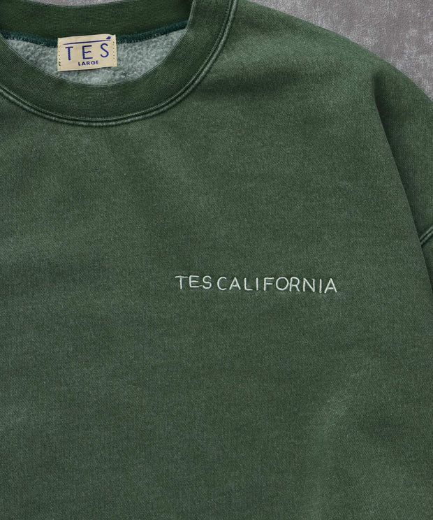 《10月下旬お届け予定》TES BANDANA EMB PIGMENT BIG SWEAT / クルーネックスウェット