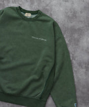 《10月下旬お届け予定》TES BANDANA EMB PIGMENT BIG SWEAT / クルーネックスウェット