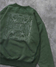 《10月下旬お届け予定》TES BANDANA EMB PIGMENT BIG SWEAT / クルーネックスウェット